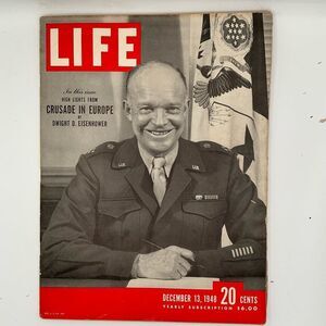 Vintage LIFE Magazine Dwight D Eisenhower Cover Dec 13, 1948